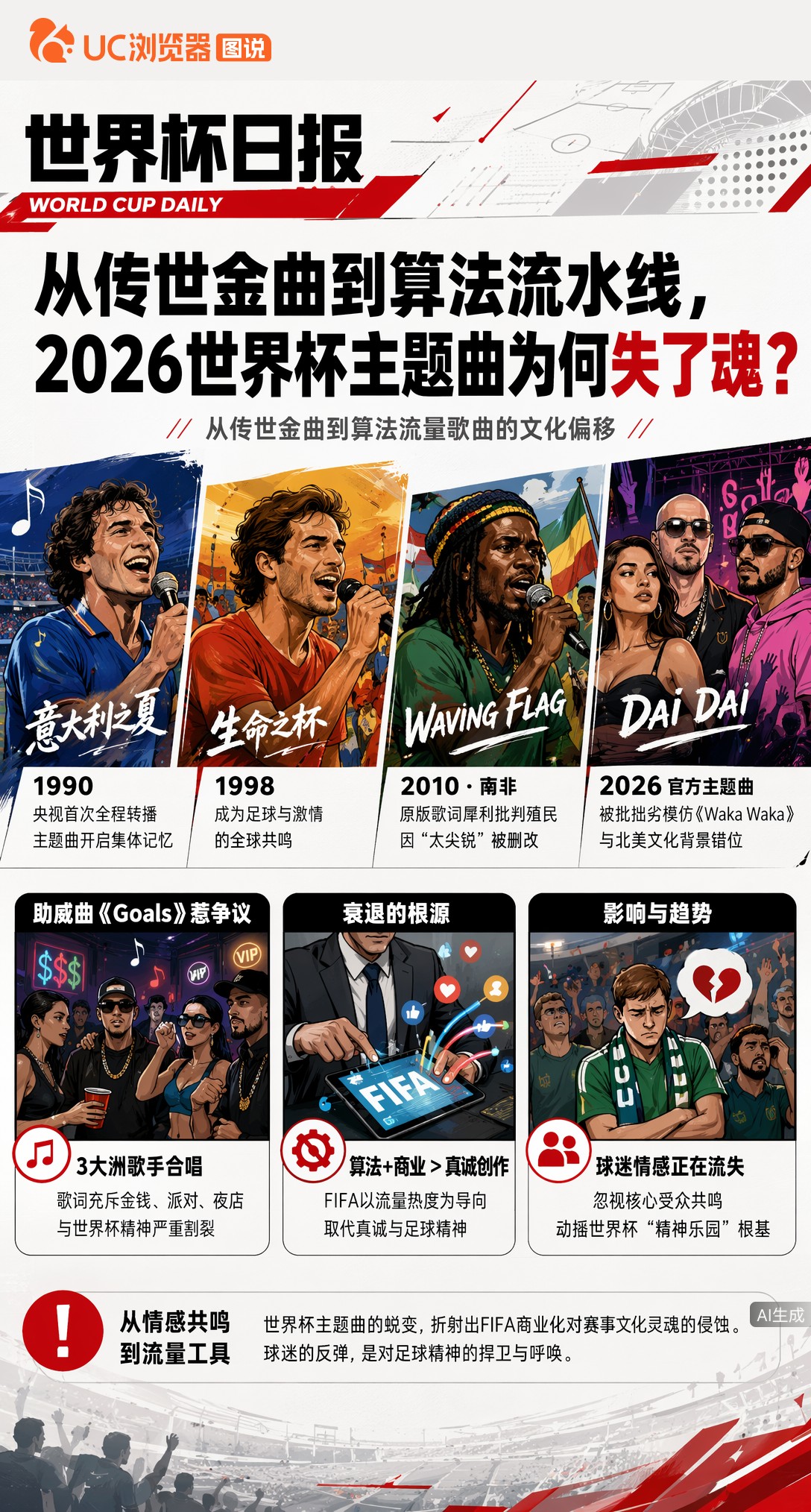从传世金曲到算法流水线，2026世界杯主题曲为何失了魂？