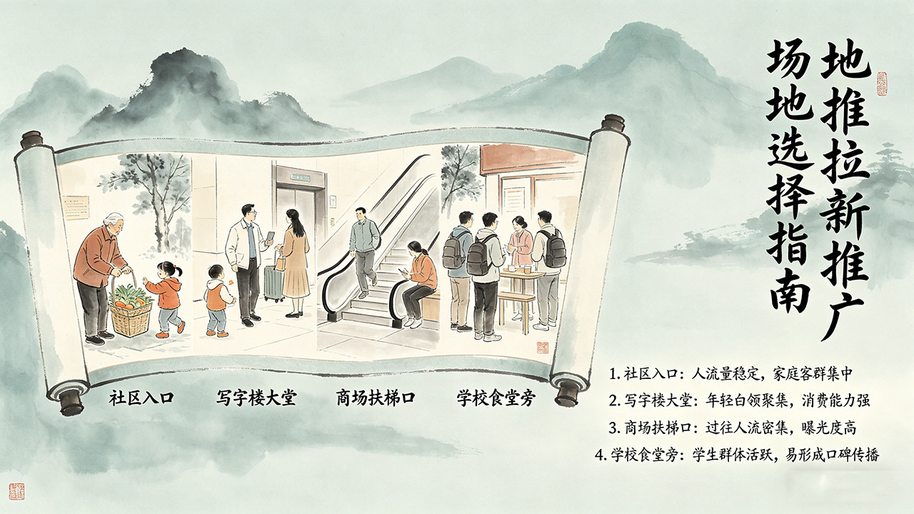2026地推拉新怎么选推广场地效果好？实战数据与选址逻辑全解析
