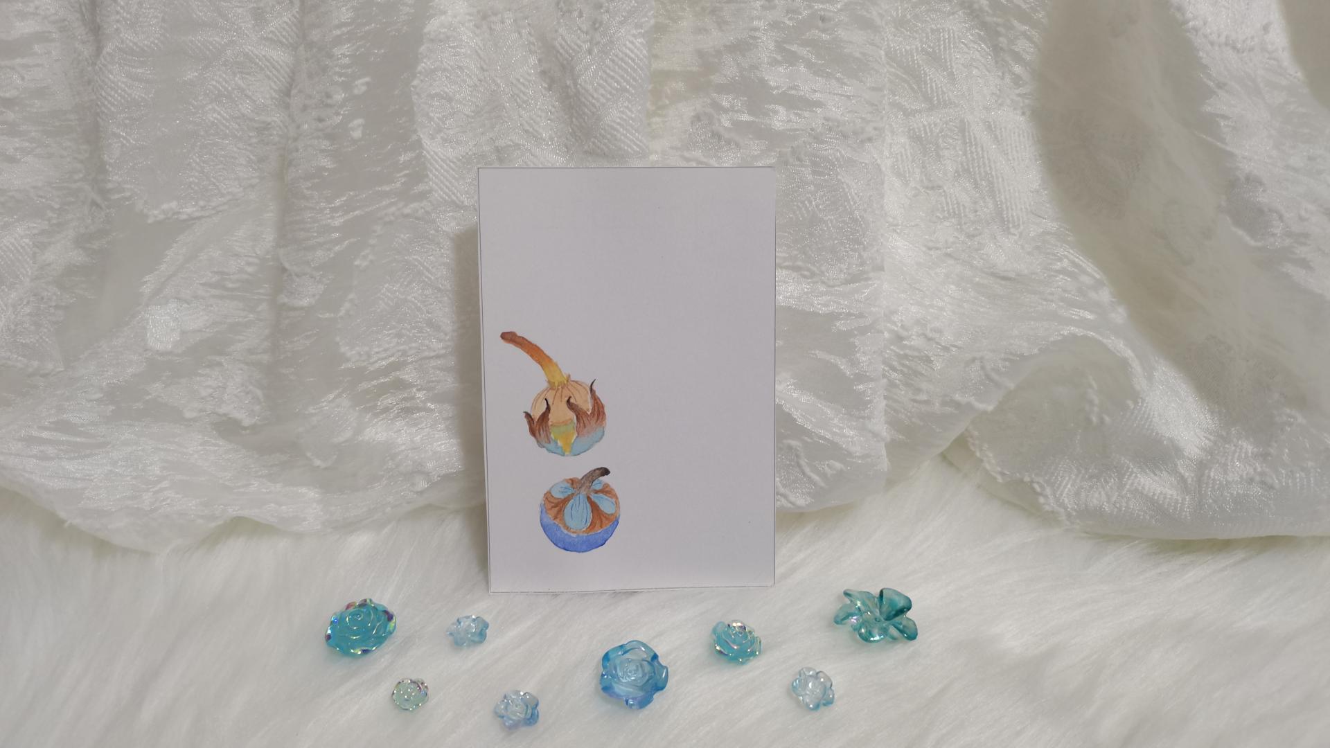 53 慈姑（绘画 水彩 果花甘06）