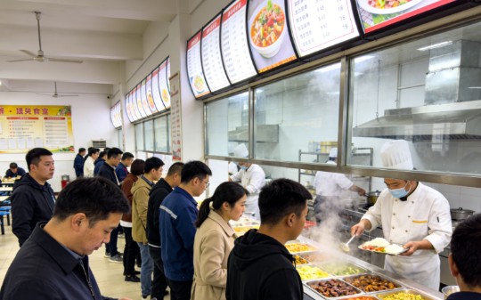 食堂大妈经常故意只给我打1块肉，我吃了4年没吭声，她退休事长来接她，指着我说：以后食堂归他管