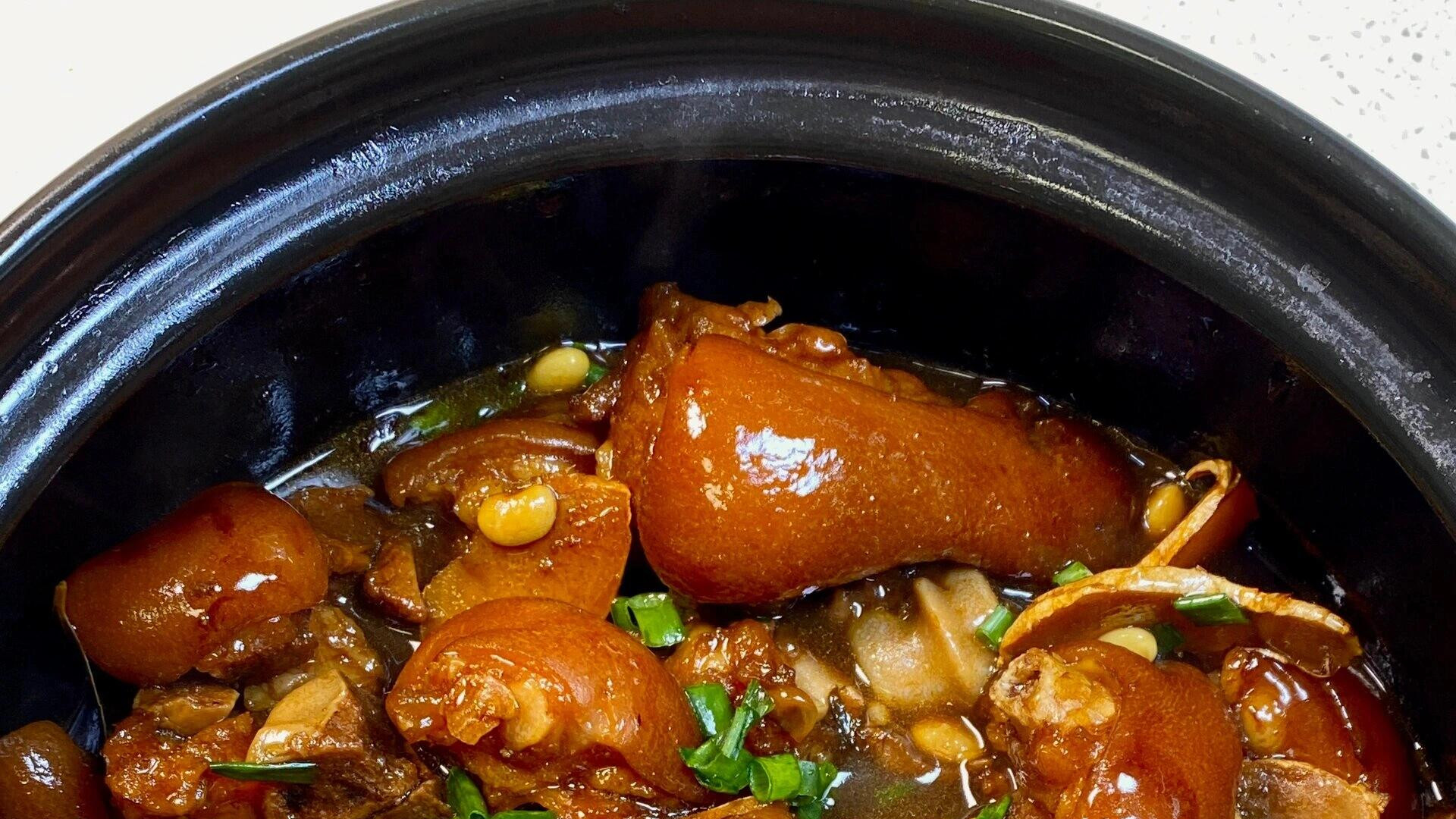 软糯Q弹的黄豆焖猪蹄，我爸做了十几年的配方