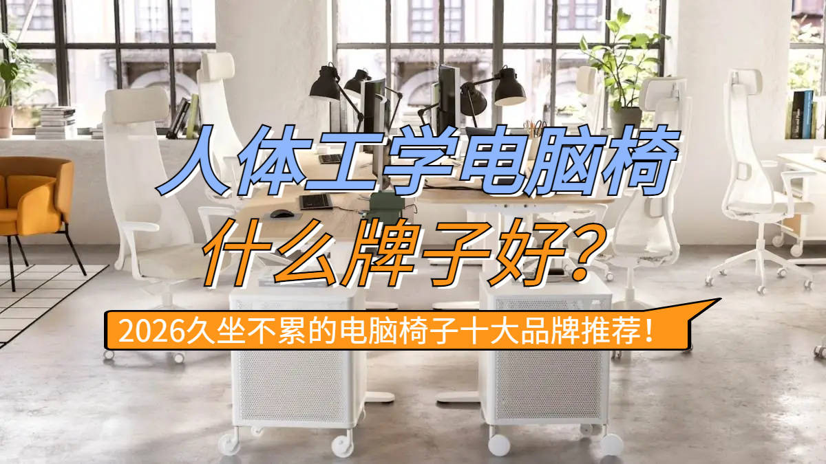 人体工学电脑椅什么牌子好？2026久坐不累的电脑椅子十大品牌推荐！
