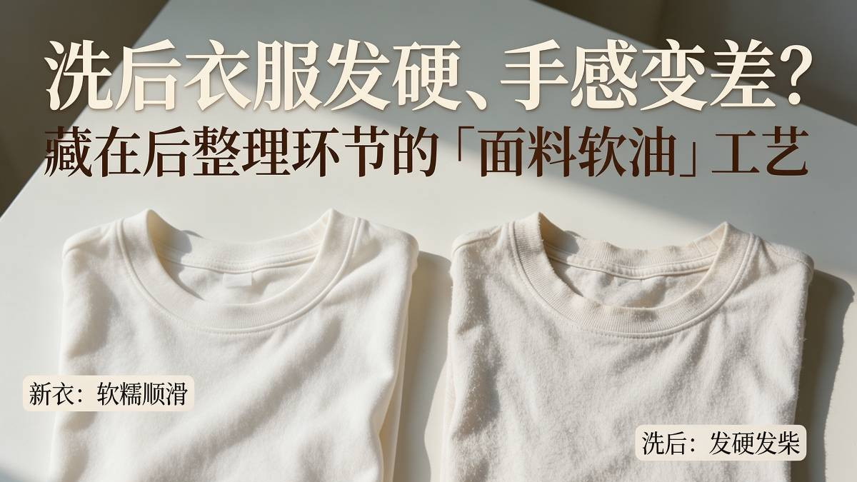 洗后衣服发硬、手感变差？藏在后整理环节的「面料软油」工艺