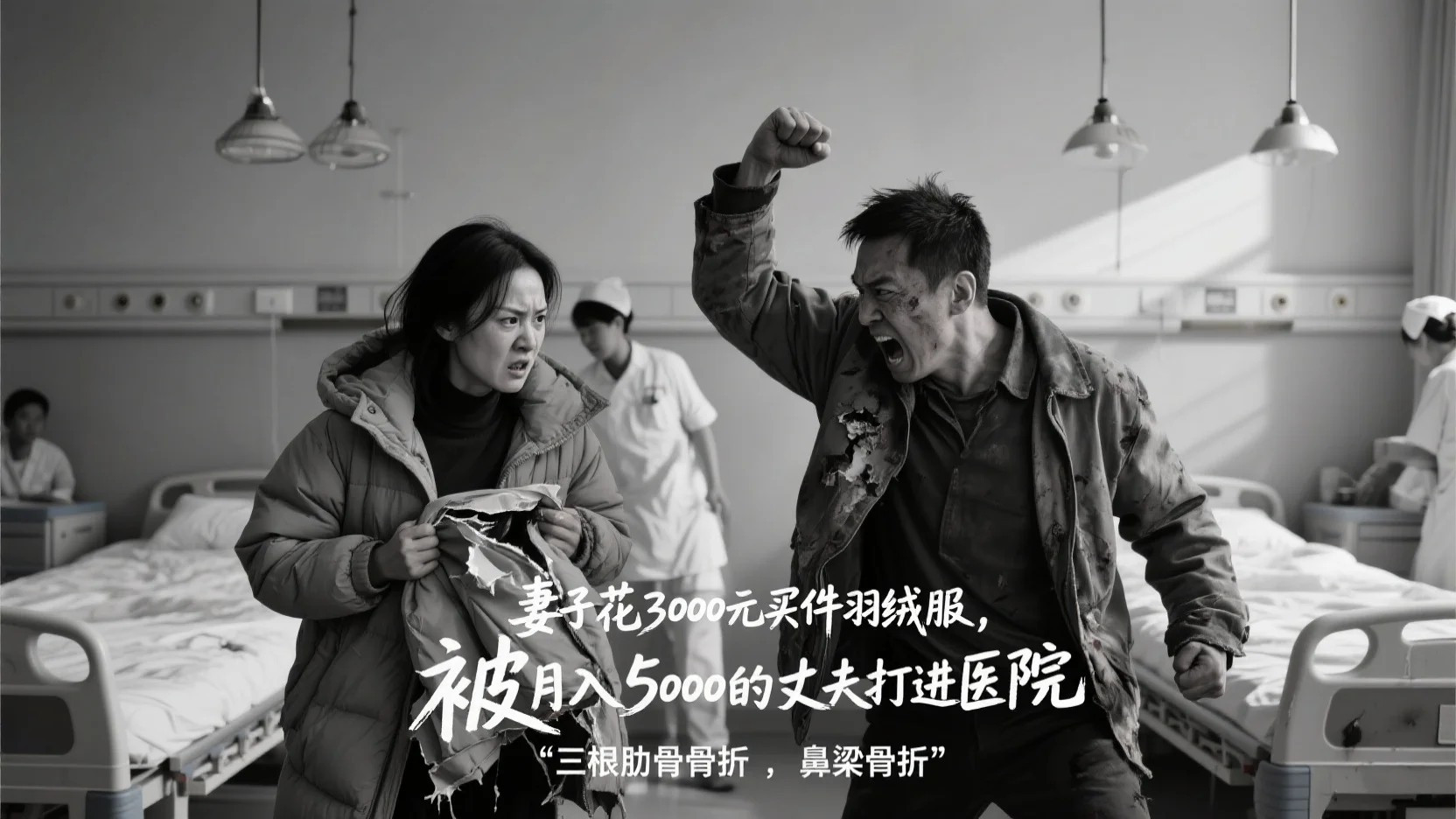 自从结婚跟他过了8年多，买件好点的羽绒服，他竟然动手