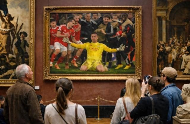 本菲卡门将：替补席上队友齐呼冲上抢点，决胜关键一球