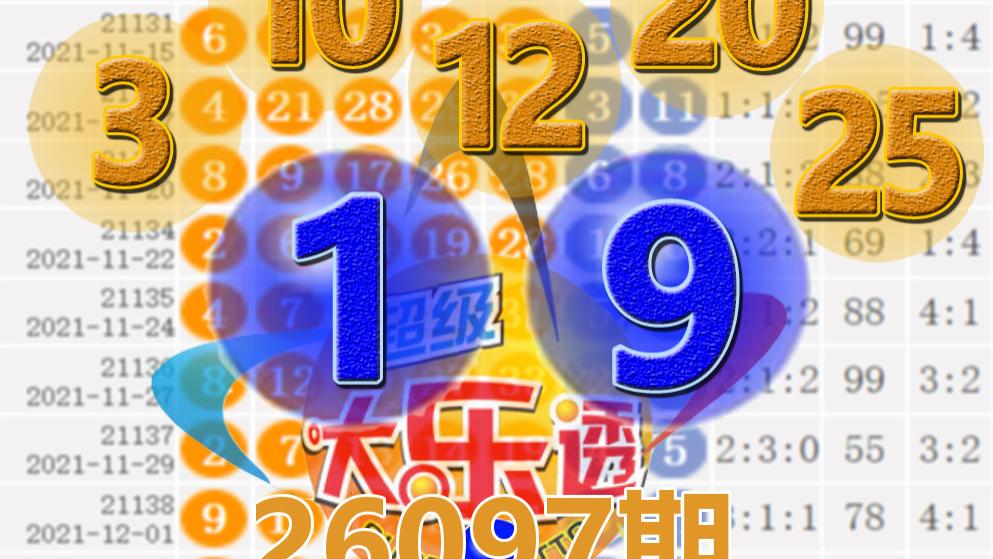 大乐透26097期开奖结果：7注一等奖，后区1-9