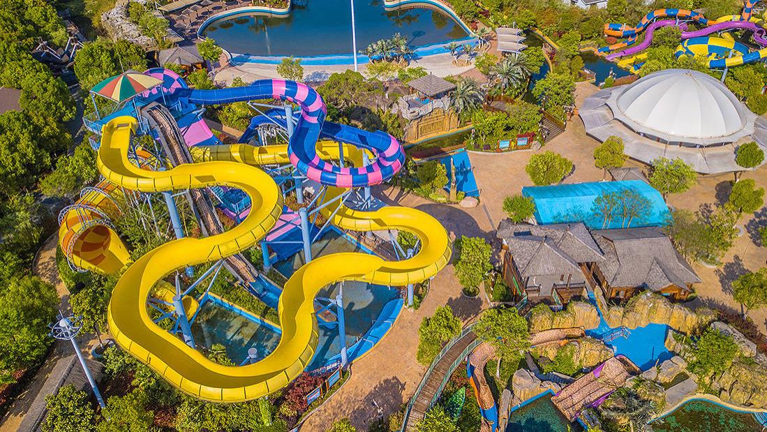 夏天里的专属，常州溧阳天目湖水世界，以及夜游夏日山水园