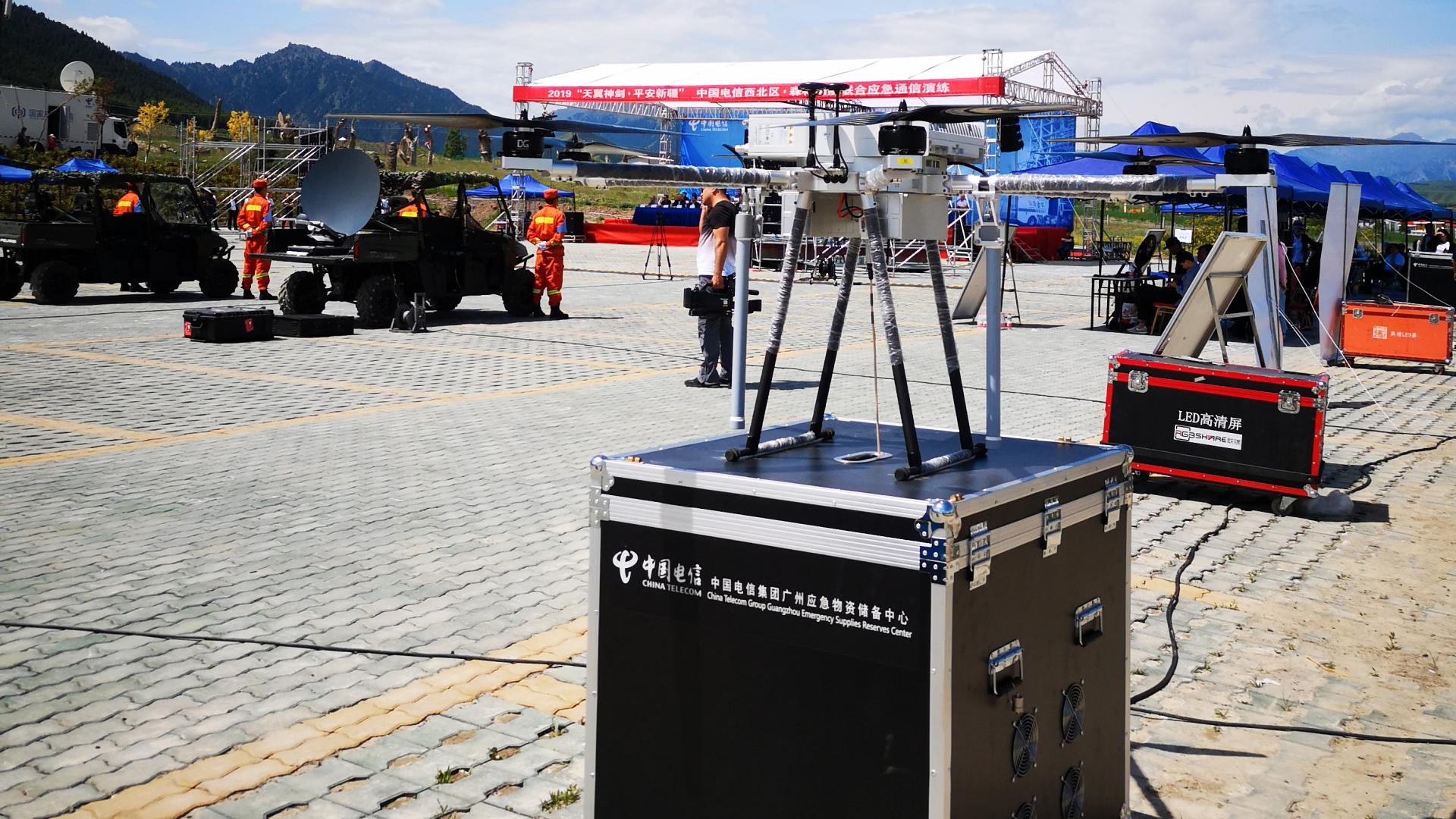 新疆应急通信新标杆！大工系留无人机支撑“天翼神剑”