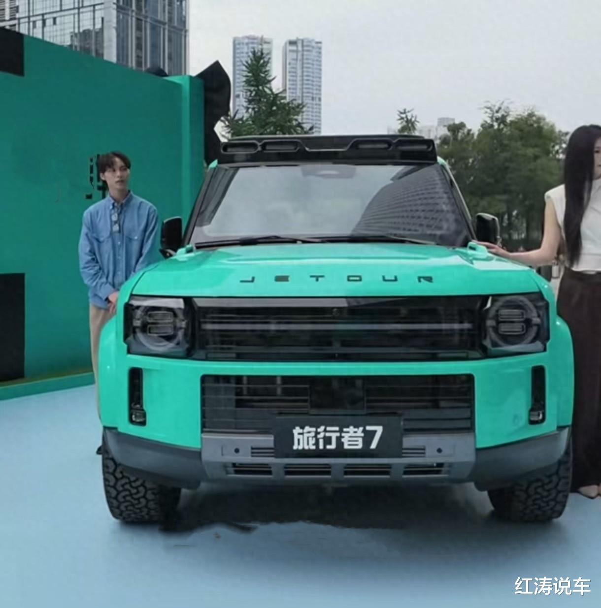 捷途旅行者7新车现身，圆灯方盒子SUV，或提供2.0T燃油/