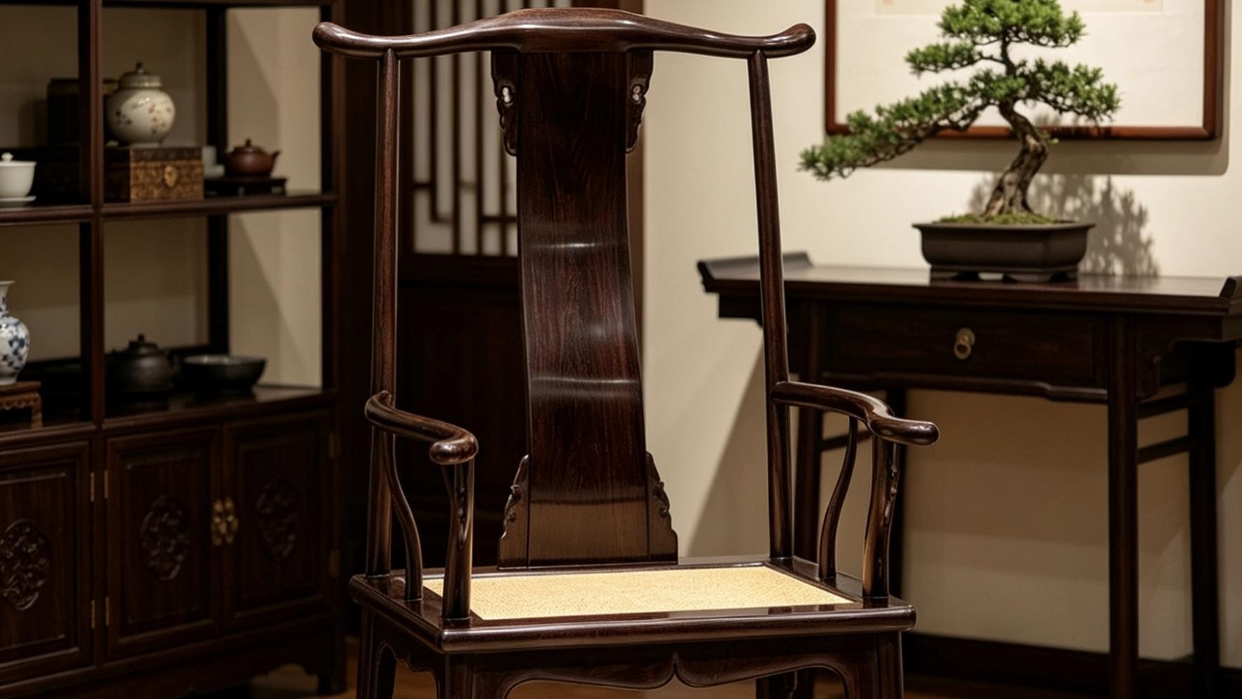 明式风骨，方正端庄，大红酸枝，加大款四出头官帽椅