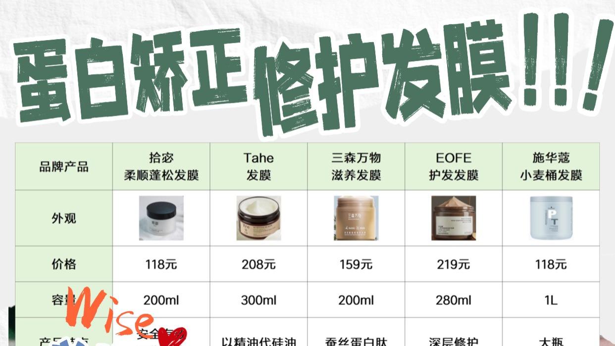 养发发膜有哪些品牌推荐？蛋白矫正修护发膜！用一次爱一次