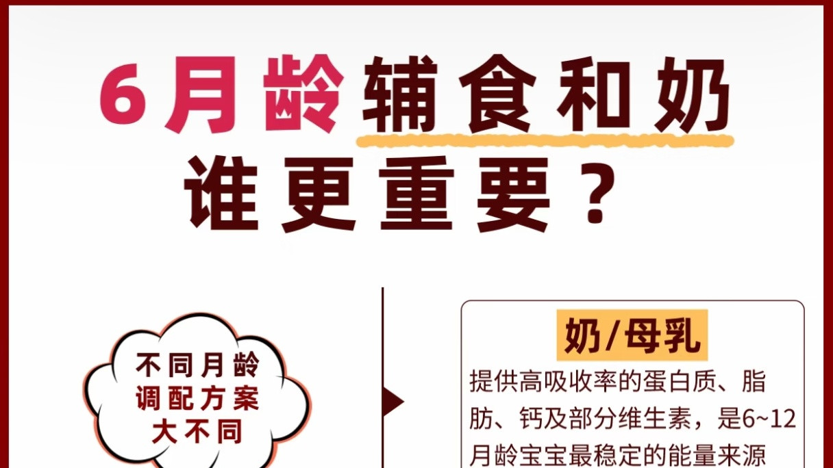 别再纠结辅食和奶谁重要！儿科医生：记住这3个阶段，宝宝长得快又稳