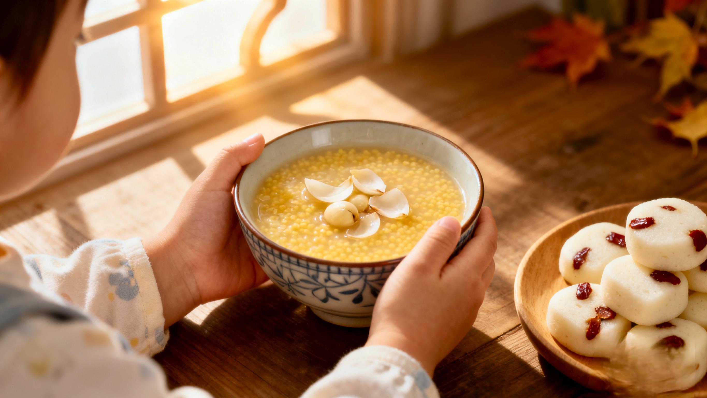 秋意渐浓，给宝宝的早餐里藏着润燥的小秘密：4套粥点组合，温柔守护成长