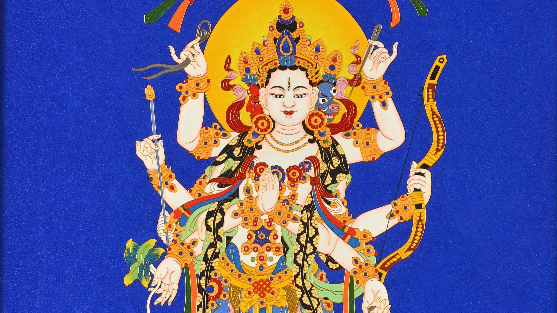 摩利支天唐卡：护佑避障，平安随行