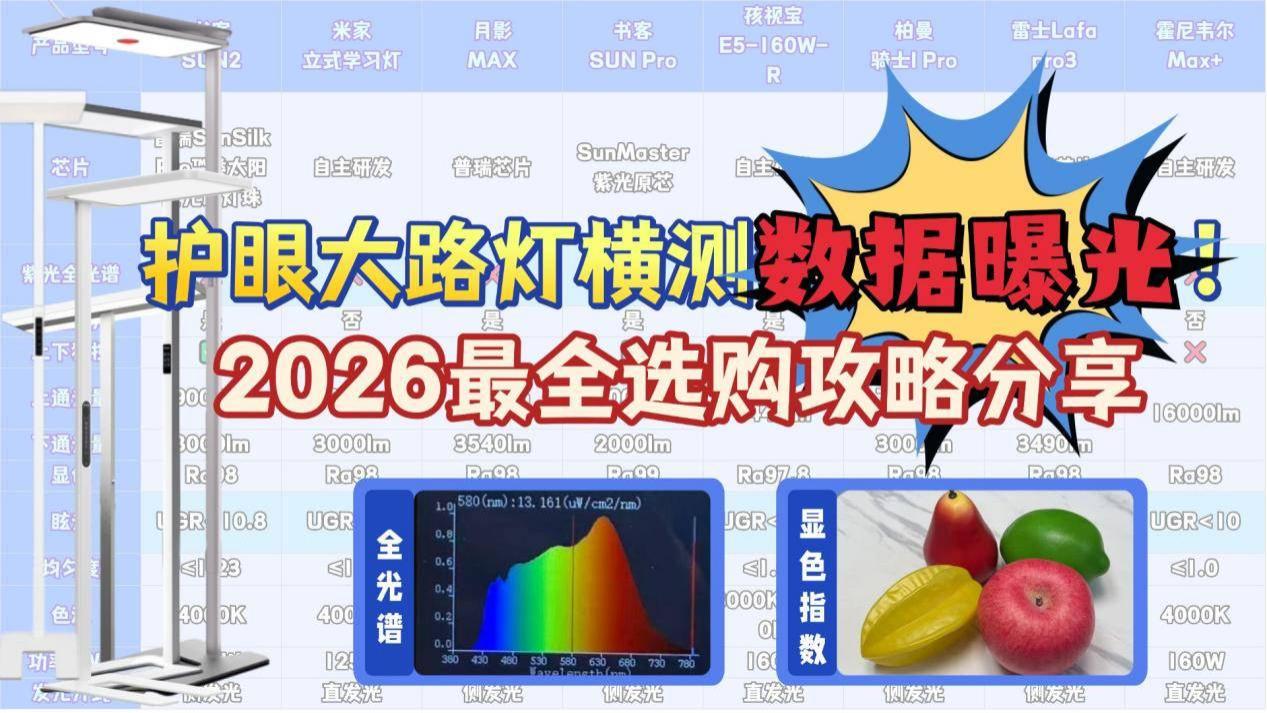 大路灯什么品牌好一点？2026专业且高口碑的护眼大路灯全面拆解推荐