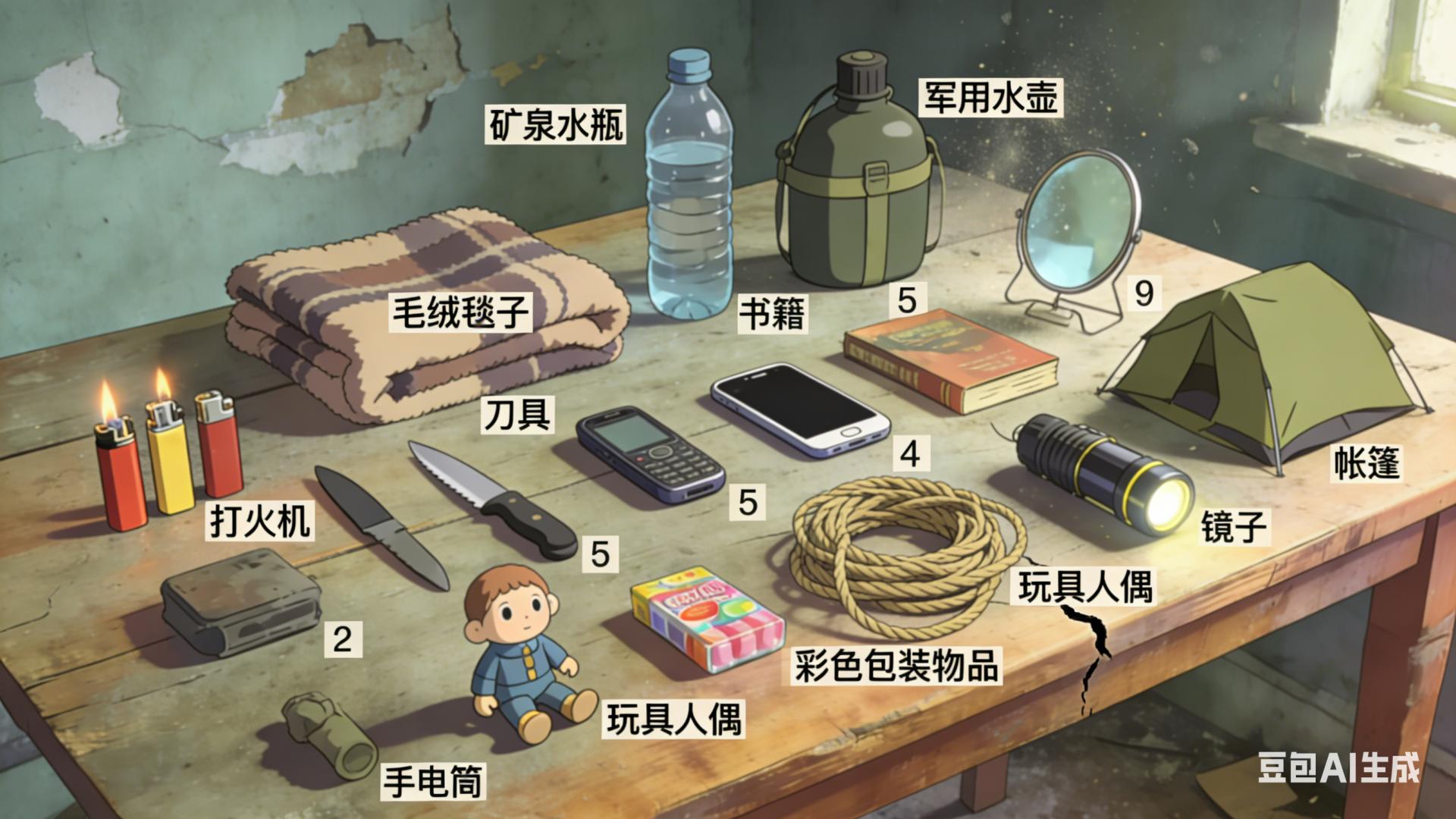 如果只能带走3样，你会选什么？这张图暴露了你的生存本能！