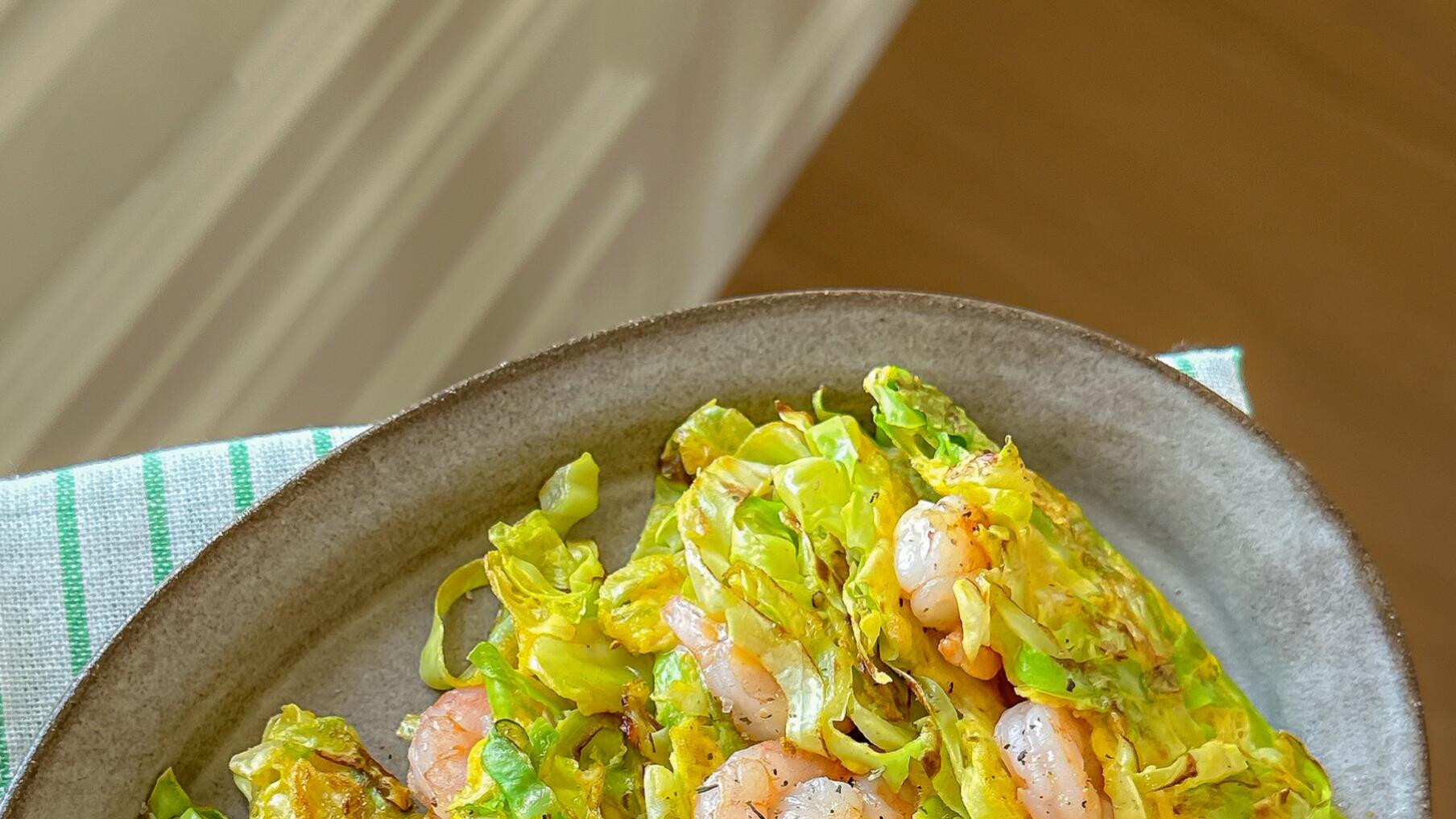 减脂最爱的蔬菜鲜虾饼