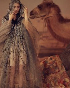 杨幂的这组写真真是太美了，像极了来自沙漠深处的楼兰公主