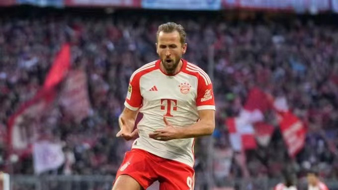 凯恩在过去10个赛季的进球数都超过20