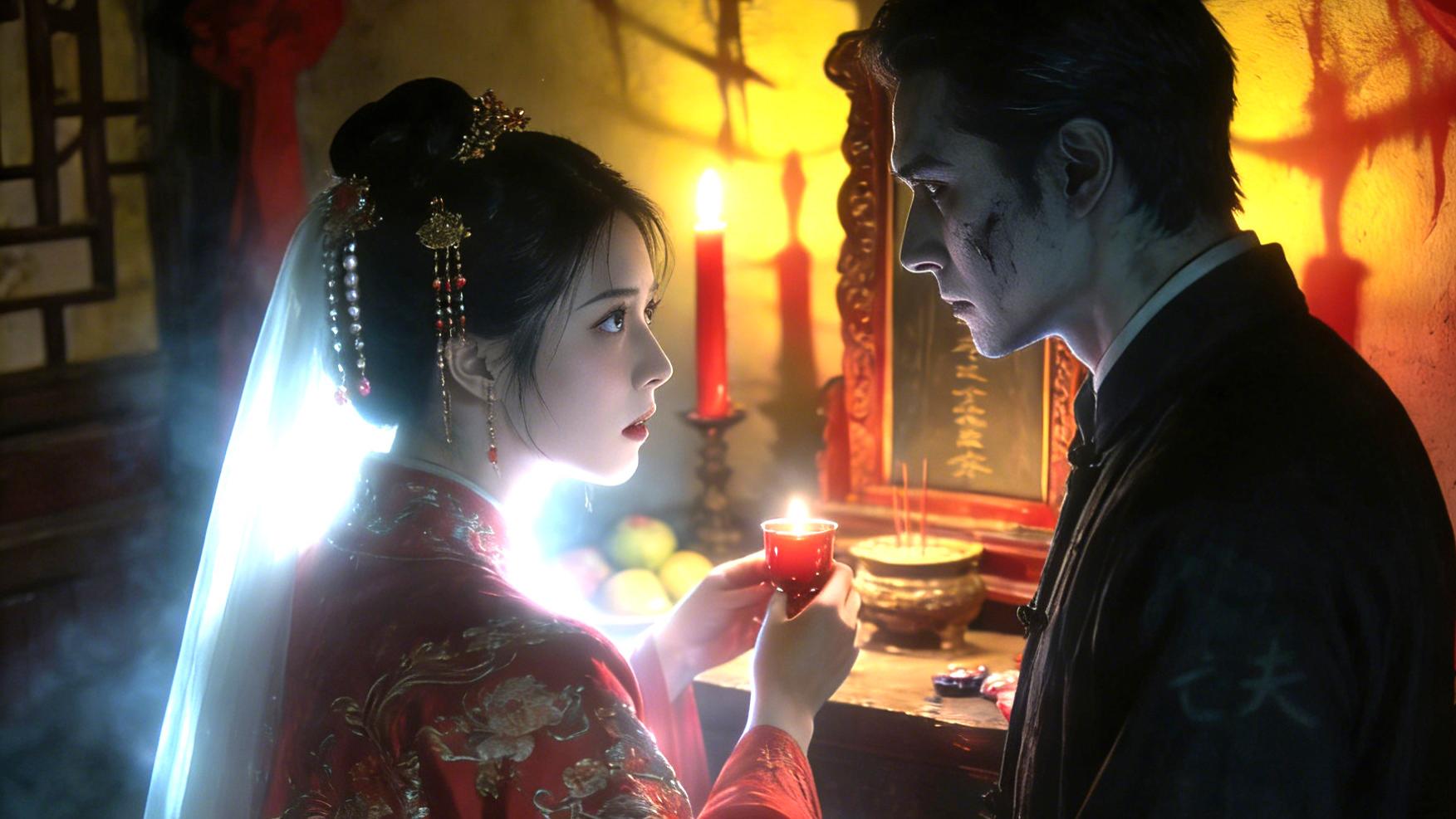 替嫁新婚夜，我对着灵牌敬合卺酒，转身被“亡夫”攥住手腕：妻，随我逆命