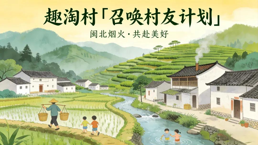 南平人，你的「村友搭子」我们找好了！趣淘村俱乐部「召唤村友计划」全城招募