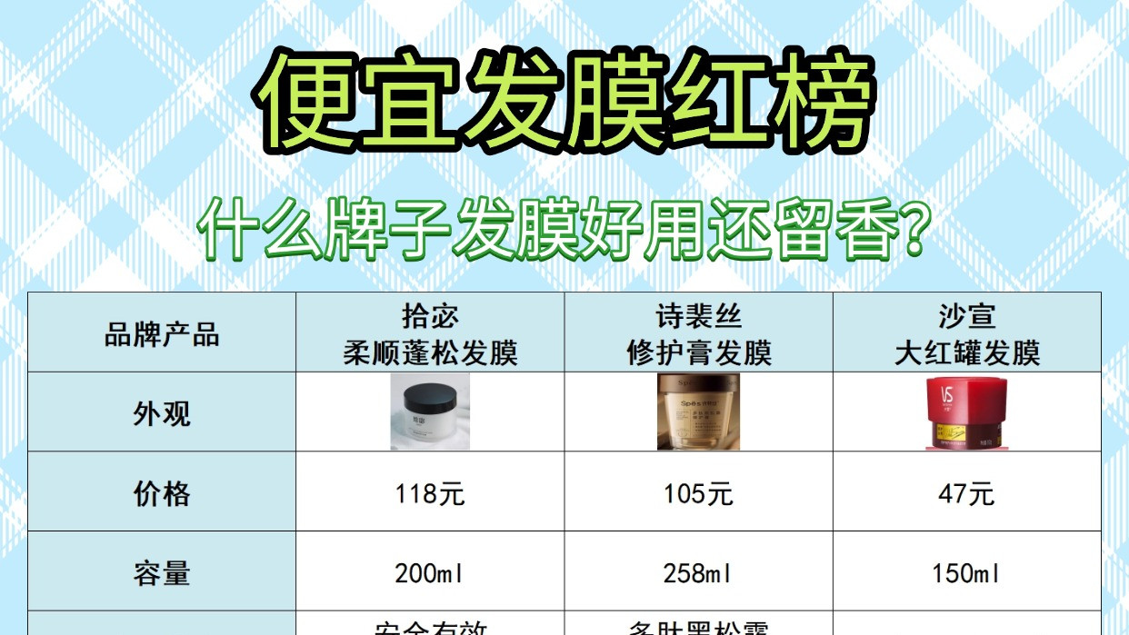 什么牌子发膜好用还留香？便宜发膜红榜！让你不走弯路