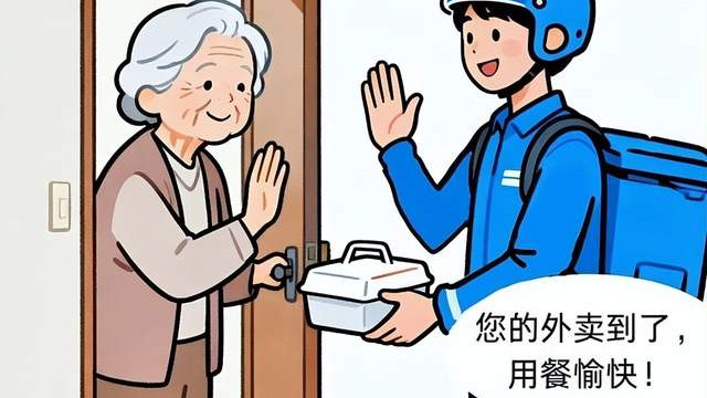 “外卖迟到了半小时，我正准备差评，门外的景象却让我瞬间破防”