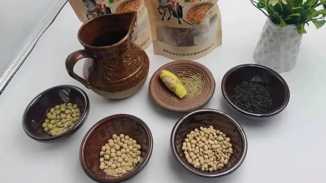 湖南姜盐豆子茶