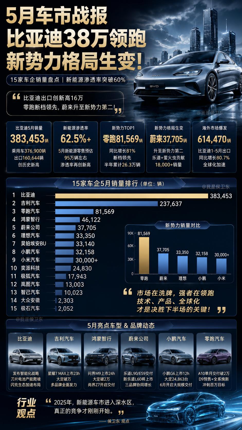 新势力大洗牌：赛道红利终结，硬核实力定输赢。比亚迪38万辆背后，一个时代正在结束
