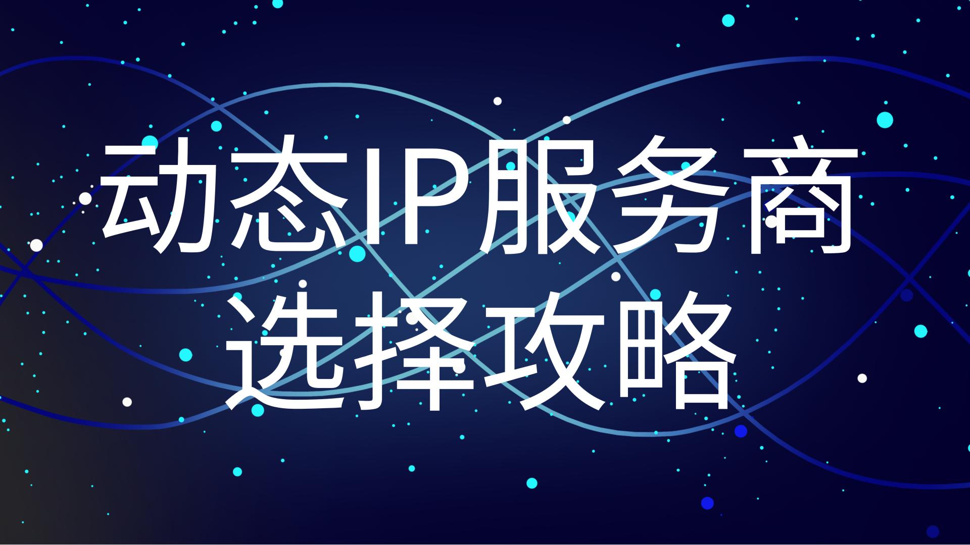 全球IP资源怎么选？动态IP服务商挑选重点解析