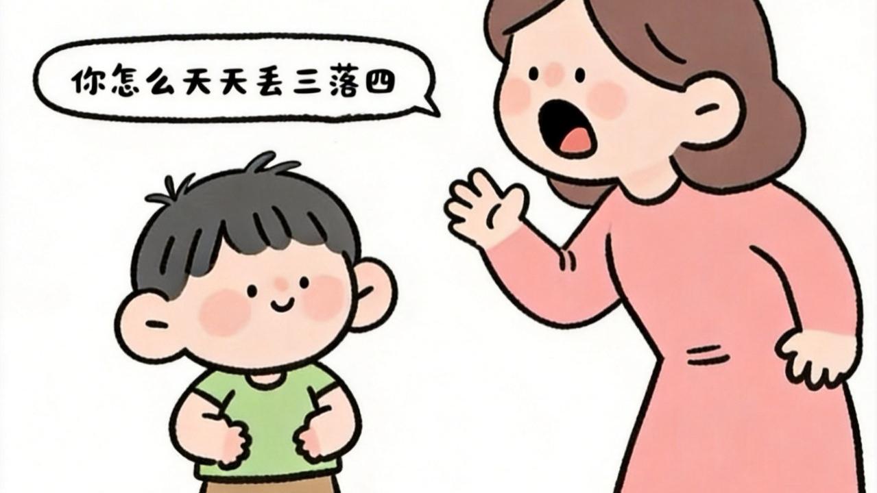 别再骂了！孩子丢三落四不是故意的，这5招帮他长“记性”