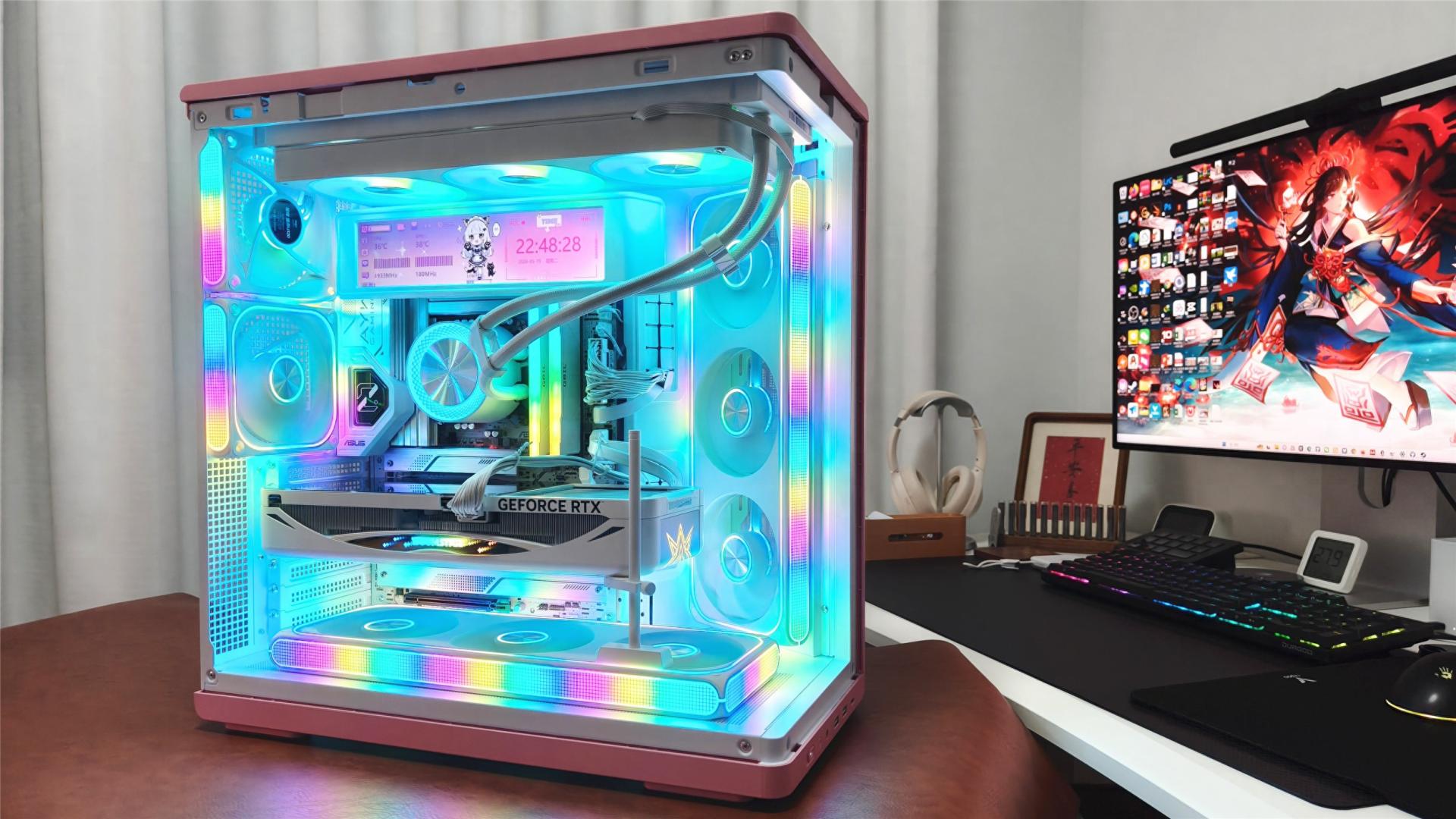白色海景房必备！英特尔270K Plus与影驰RTX 5080星曜LUNA装机实测