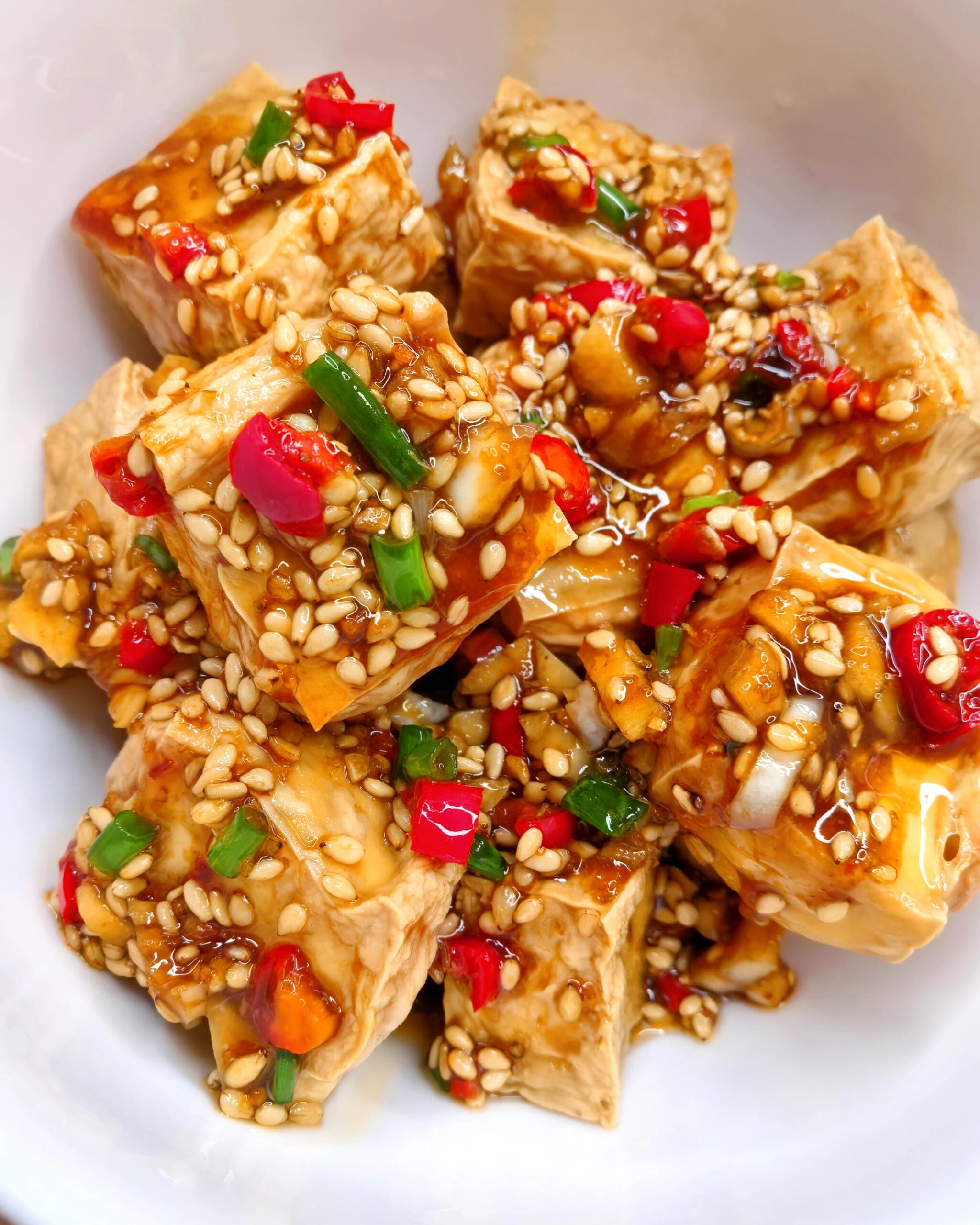 谁懂这一口的含金量！空气炸锅烤豆腐，外酥里嫩爆汁水，减脂期也能放肆吃！

真的没