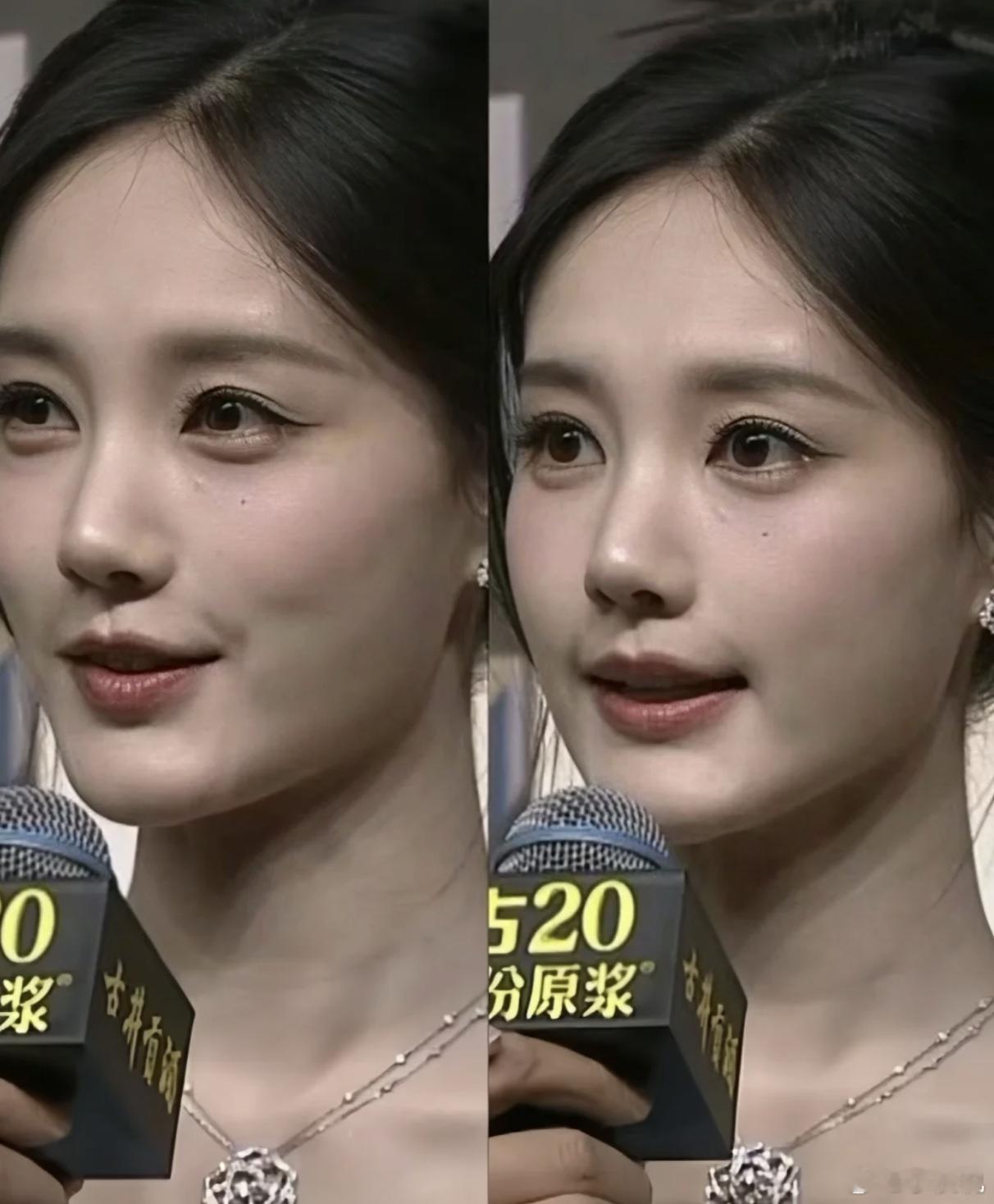 李一桐的这个面部平整度都可以拿去做模版了。