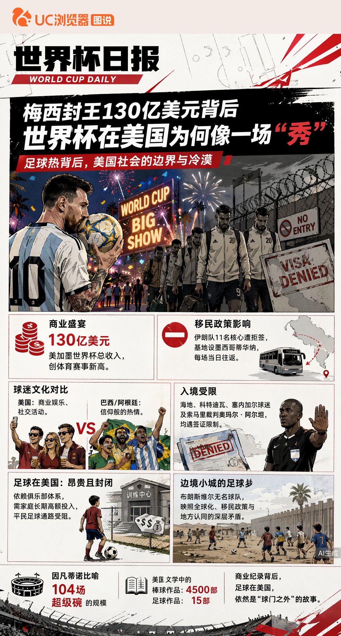梅西封王130亿美元背后，世界杯在美国为何像一场"秀