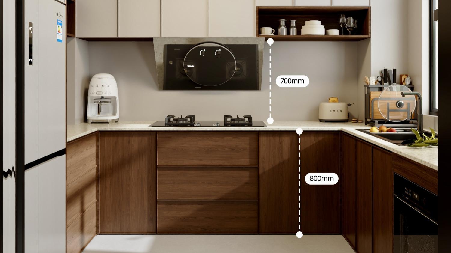 中古风厨房就这么设计