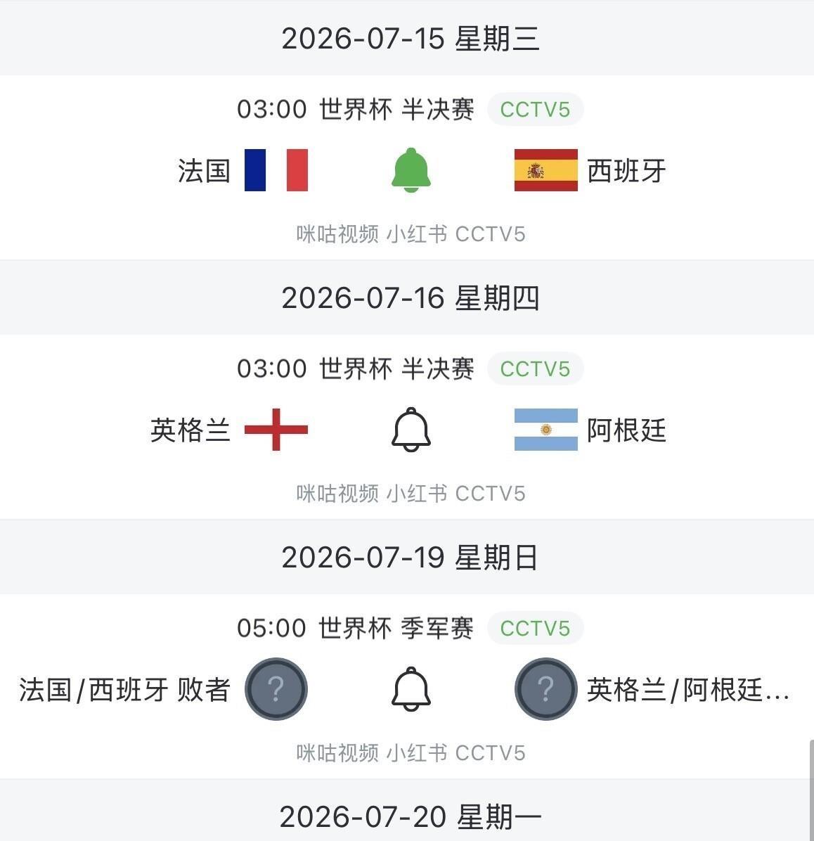 世界杯半决赛、决赛全定在凌晨3点，这不是时差，是生意。 国际足联很清楚，美国东部