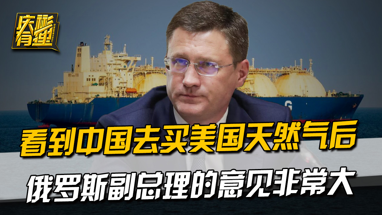 看到中国去买美国天然气后，俄罗斯副总理的意见非常大