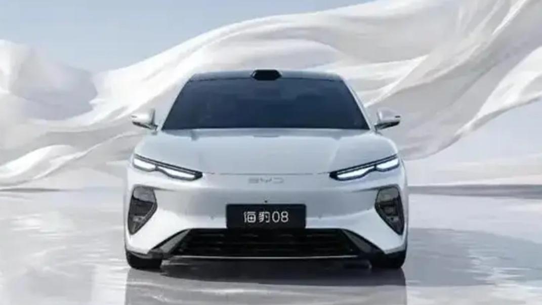 海洋美学2.0全新旗舰座舱 比亚迪海豹08内饰官图发布