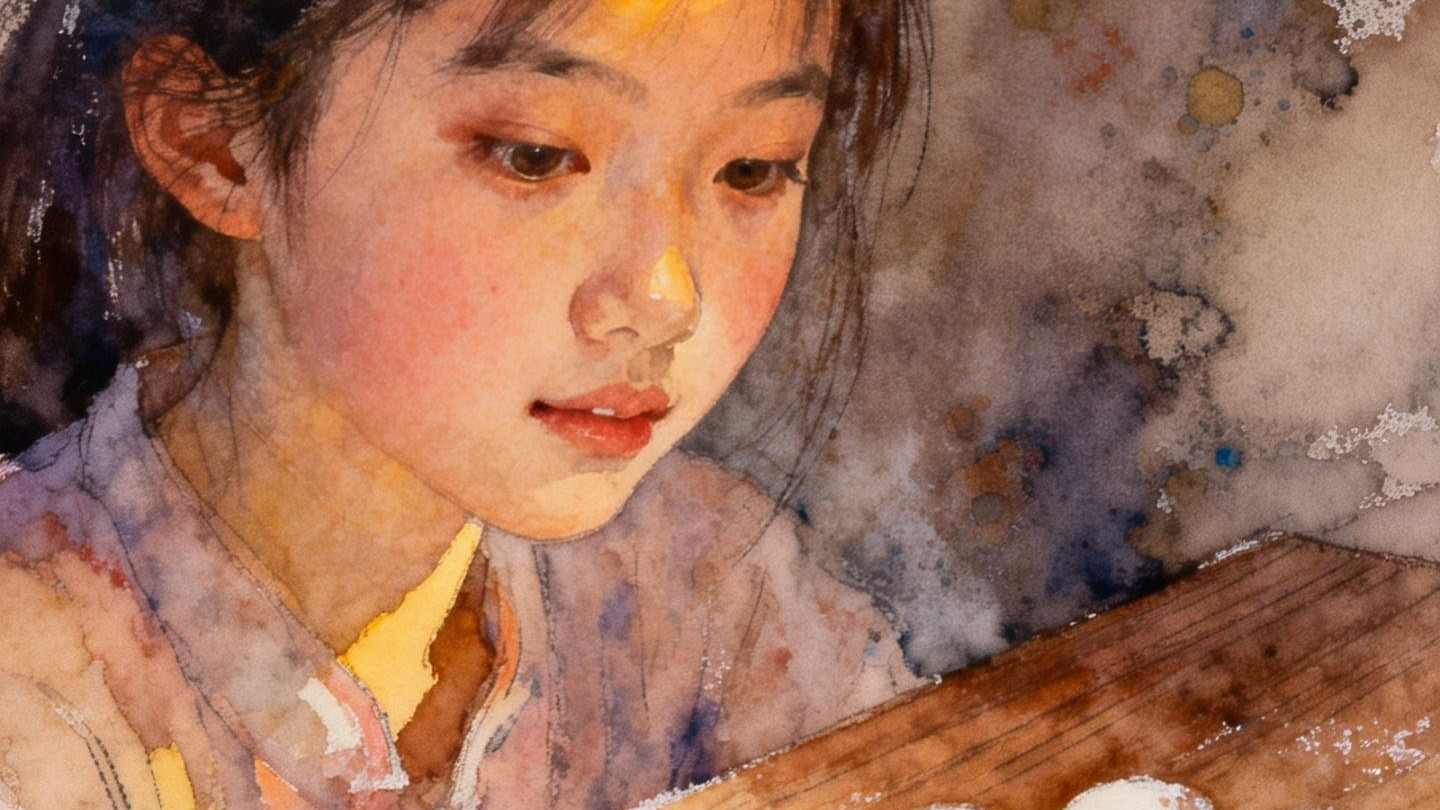 灶灯摇曳处，汤圆裹着月光圆