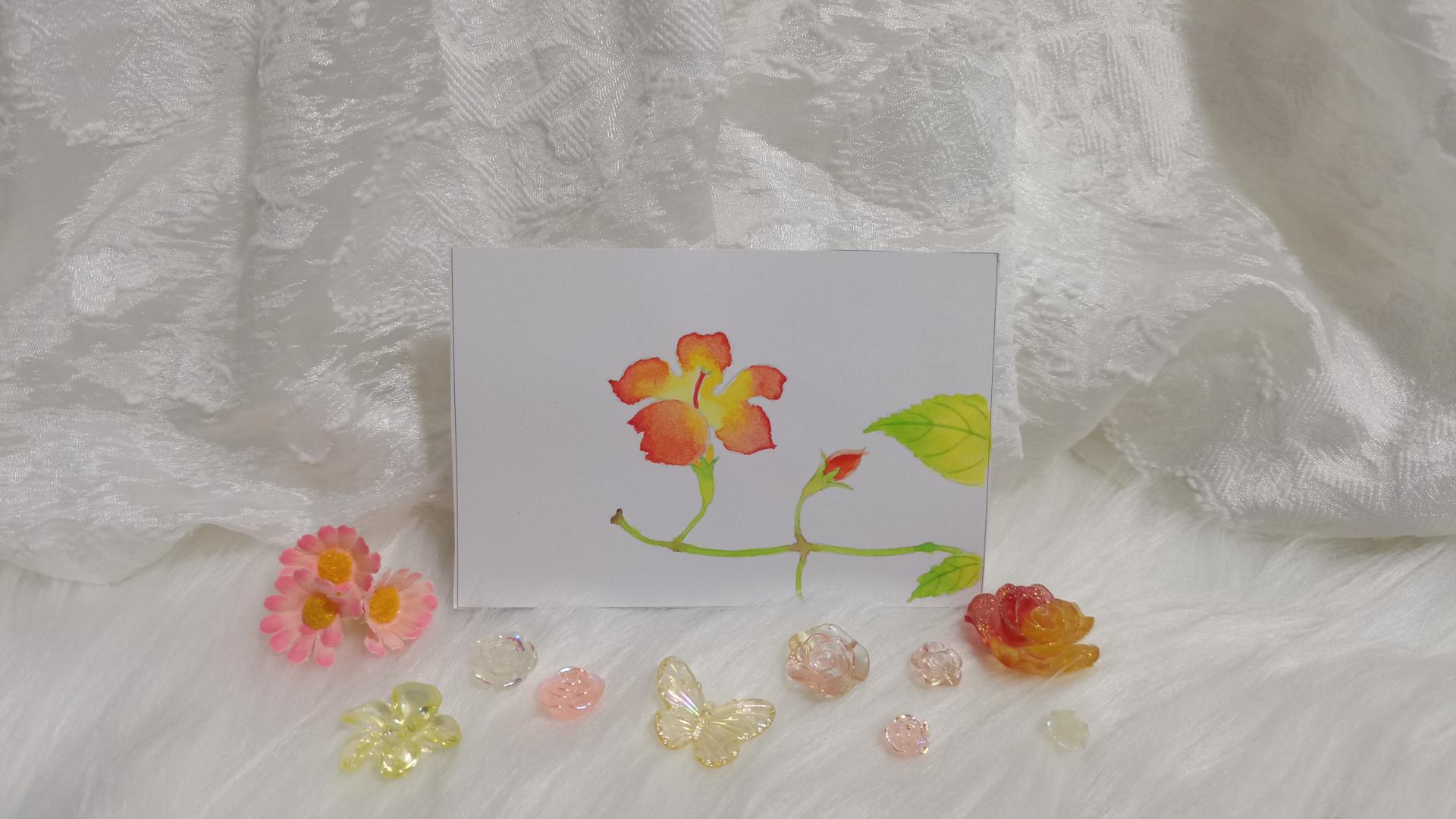 37 凌霄（绘画 水彩 果花甘06）