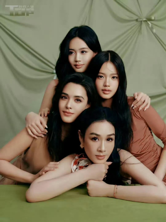 钟丽缇三个女儿都很漂亮，都完美继承了妈妈的美貌，大女儿最漂亮，和钟丽缇最像