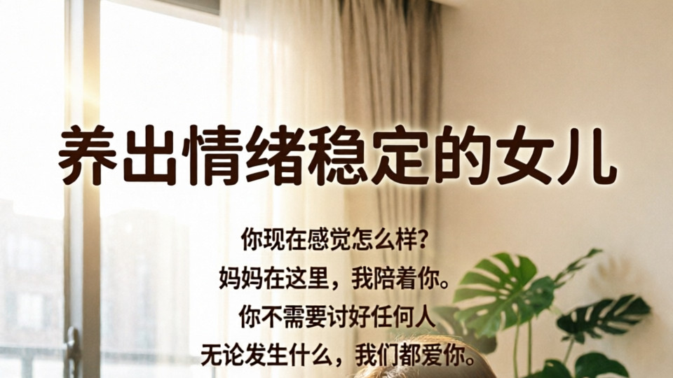 养出情绪稳定的女儿，​我只说了这11句话