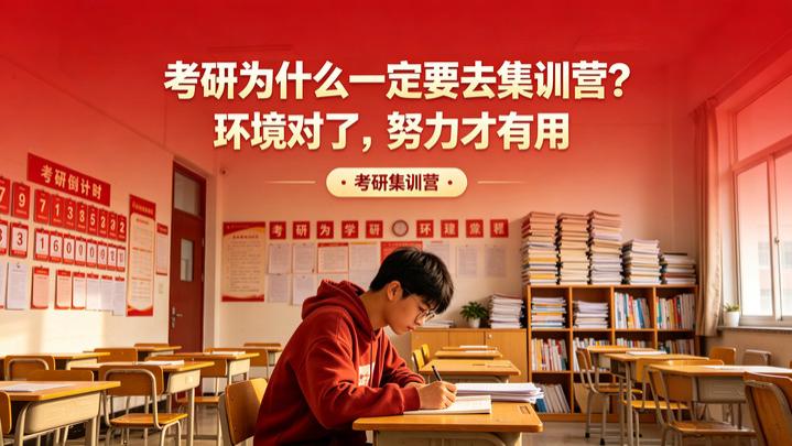 考研为什么一定要去集训营？环境对了，努力才有用