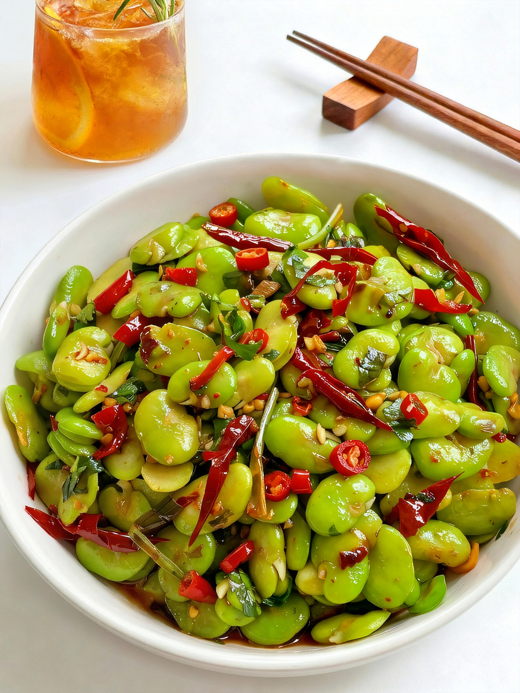 春天的味道被我找到了！凉拌胡豆酸辣脆爽，一口一个根本停不下来！

家人们，春天的