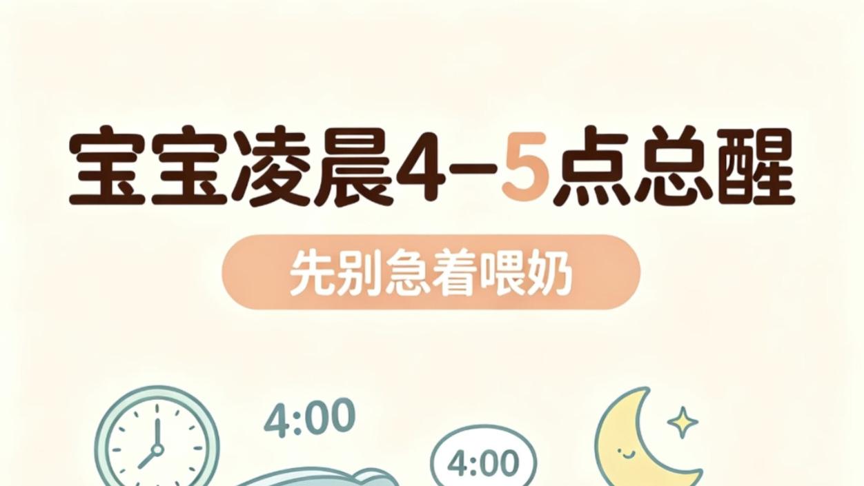 凌晨四五点宝宝又醒了别急着喂奶，你可能正在亲手养出一个夜醒小恶魔
