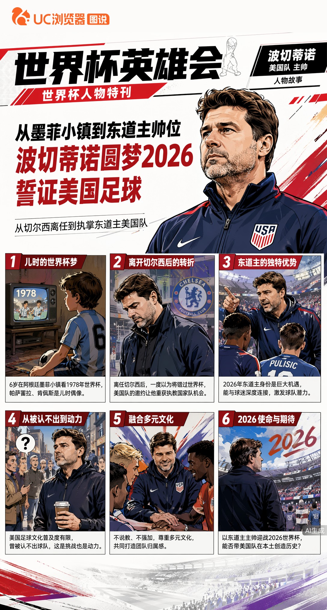 从墨菲小镇到东道主帅位，波切蒂诺圆梦2026誓证美国足球