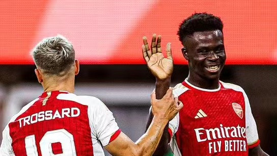 特罗萨德为阿森纳打进7粒进球，助攻