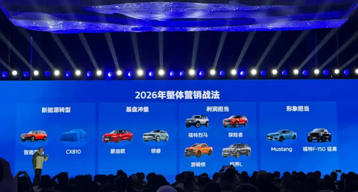 长安福特CX810谍照曝光，硬朗大块头配激光雷达
新车虽然还包裹着厚重的伪装车衣