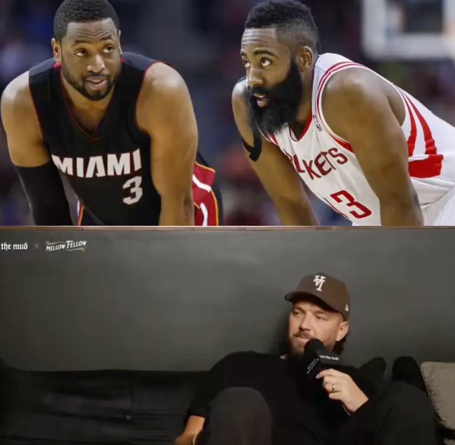 前NBA球员钱德勒-帕森斯近日参加播客节目，期间他谈起了德维恩-韦德和詹姆斯-哈